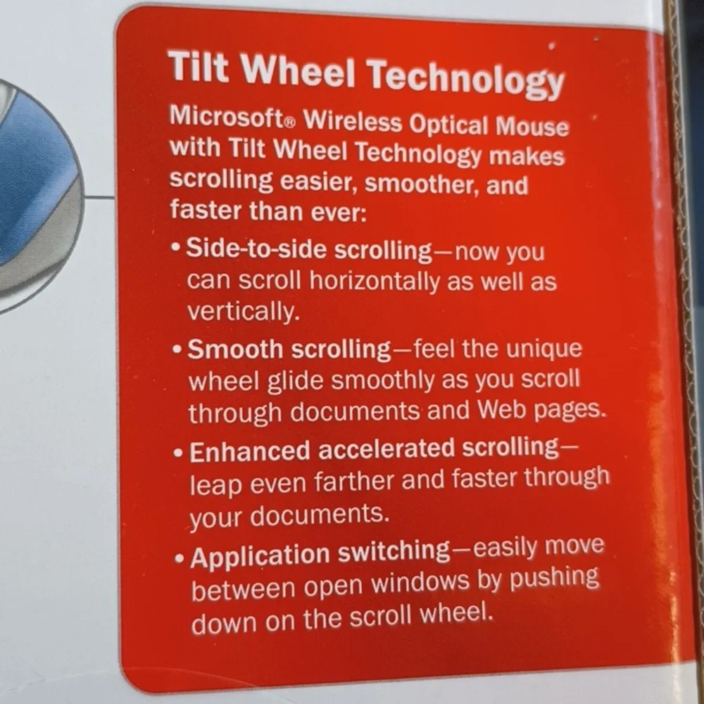 SHAGGADELIC wireless Microsoft Mouse with tilt wheel for side-to-side scrolling